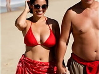 J&uacute_lia Almeida, married Brazilian AI model. No real people on this video.