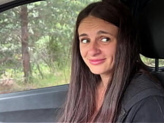 A modest village girl shows her tits and opens her ass to an impudent guy