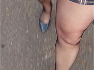 Crossdresser outdoor