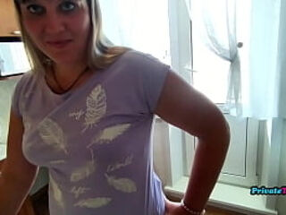 Amateur Russian Couple Chubby Fucking In the kitchen home