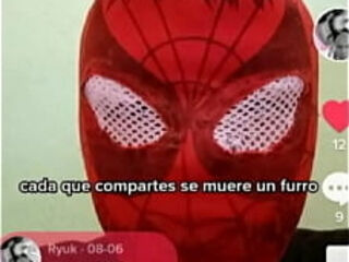 Cosplay de spiderman te folla