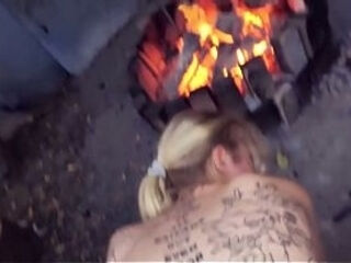 Crazy Exhibitionist Fucks At Abandoned Place