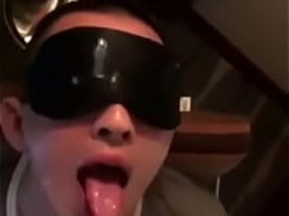 asian twink blind folded waiting for cum from his mate jerking &amp_ swallowing (43&#039_&#039_)