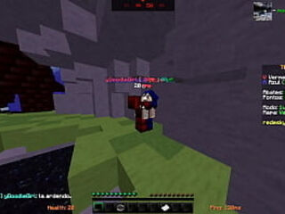 Comi minha prima evang&eacute_lica no Minecraft