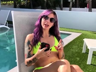 Femdom Puppy Play - Mia Hope Collars Her Peeping Neighbor