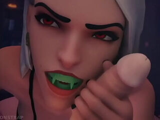 Overwatch vampire Ash and Angel futa