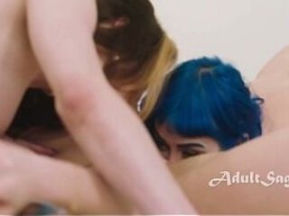 Ripped skirt sparks trans on girl anal threesome - Jewelz Blu, Ariel Demure, Little Puck