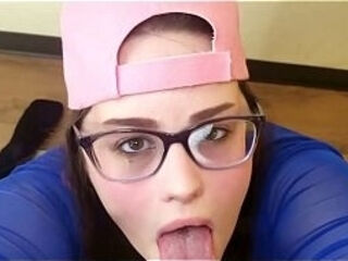 Black social security recipient cums all over white Karen'_s glasses