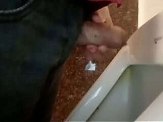 Indian public toilet peeing and jerking