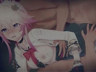 [Honaki: Star Rail] &quot_Aha'_s Cruel Joke&quot_ - Evanescia Broken: POV Sandwich DP &amp_ Tied Up (4K)