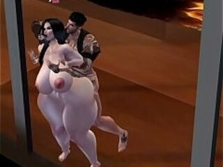 Me cog&iacute_ a una tetota y culona