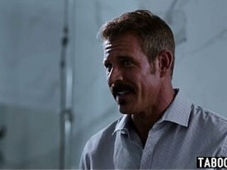 Skinny brunette teen Jewel Diamant has to satisfy her BFs perv stepdad