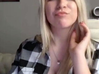Blonde 18-Year-Old Amateur With Big Natural Tits on Webcam
