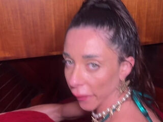 Intense Outdoor Creampie Ride on a Boat with Stunning Brunette