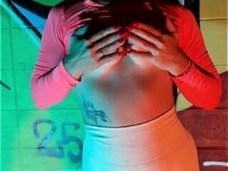 Hot night neon chill and beauty fun