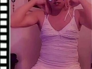 Secretz860- jerking off in white dress