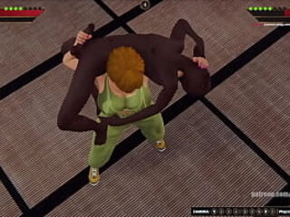 Karen Krash VS Derek (Naked Fighter 3D)
