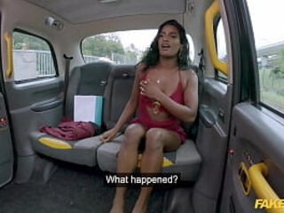 Fake Taxi - Desi student loves sex! POV blowjob and hard fuck with Indian beauty Suraya Ndia