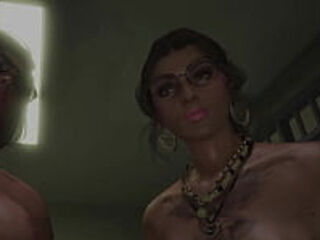 2 crime babes give you a lapdance in the cell (Gta5)