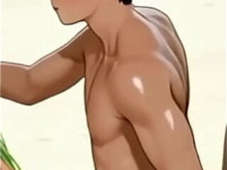 Bella e Alex na casa de praia