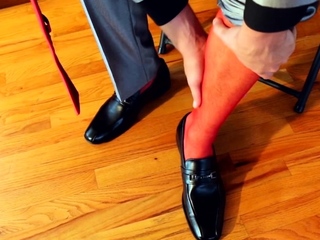 Tease By Dude In Stockings
