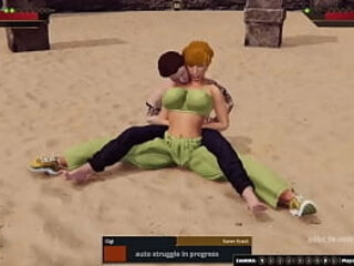 Gigi VS Karen Krash (Naked Fighter 3D)