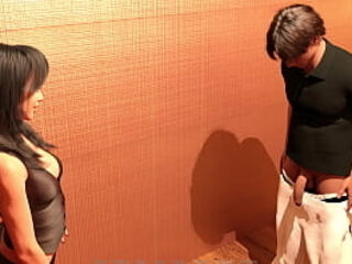 How to lose ones Virginity - Eve Giving Blowjob to Leo in the Store Room after knowing his dick Size from his Stepsister