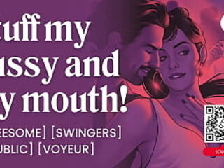 ASMR Audio Porn: Hotwife Fucked in Swingers Club MMF Threesome - Public Sex &amp_ DP &ndash_ Erotic Audio Roleplay