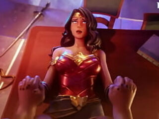 wonder woman prise sur le bureau
