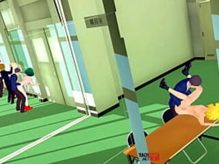 My Hero Academia Yaoi - Orgy in UA Deku, Bakugou, Todoroki and Kaminari Fucked by classmates - Anime Manga Asian Japanese Gay Porn