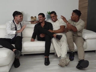 Asdventurous blonde with a great ass gets her holes destroyed during gang bang with DP