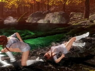 Kasumi and Phase-4 in Transparent Shirt No Bra | DOA6 Mod