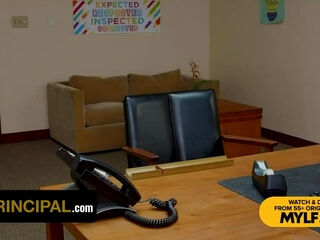 To Help Her Stepdaughter, Sexy Buxom Blonde MILF Kate Dee Lets a Perv School Principal Fuck Her Hard