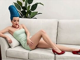Marge Simpson is Cheating on Homer - She Loves Creampies and Sucking Dick (AI Video)