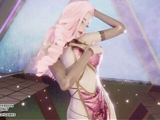 [MMD]  MINNIE - Cherry Sky - Seraphine Sexy Kpop Dance League of Legends Hentai Uncensored 4K 60FPS
