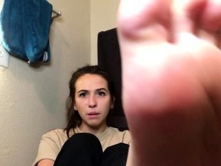 you suck on her toes for the first time