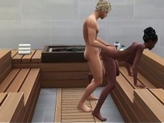 Mr Gab fode morena na sauna