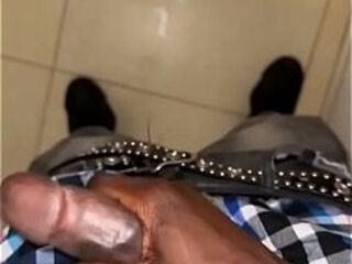 Thug college teen jerking off in school