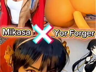 Yor Forger x Mikasa cosplay which one is the naughtiest one in your opinion??