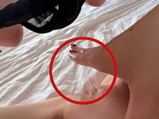 Virgin girl first time masturbating at her parents'_ house! POV Orgasm