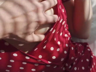 Sensual amateur teen with divine big boobs offers unforgettable POV fun