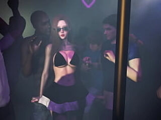 Fucked hot pussy at the club l Group sex 3D animation Hentai