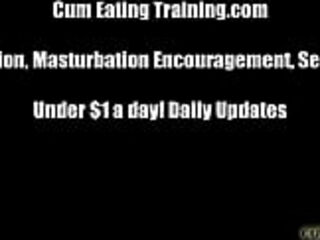 Play with yourself and swallow your own cum CEI