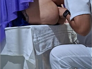 The gynecological exam ends with the patient&#039_s orgasm and the doctor&#039_s cumshot.