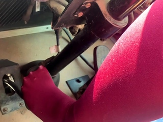 Asian Car Fettish Girl - I Did Warmup The Bus Before