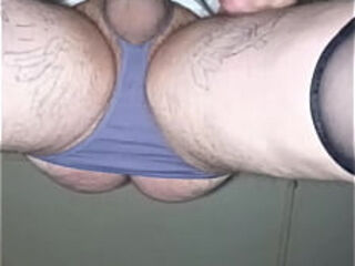 A Russian gay man is jerking his huge cock right in your face!