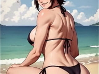 Hange Zo&euml_ le gusta tomar el sol con los sobacos peludos