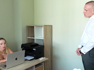 Brunette babysitter gets destroyed by my hard cock