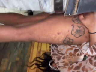 Latina girl's getting pounded on this big black cock really hard