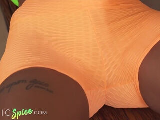 White Trainer Pounds Hot Ebony Romy Indi In The Gym